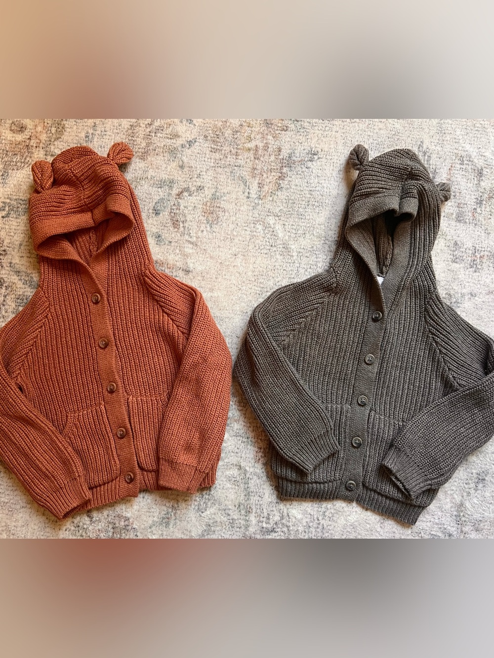 Jamie Kay Cozy Knit Hooded Button-Up Sweater Bundle